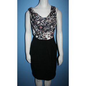 Rachel Roy Cowl Neck Print Sleeveless Dress